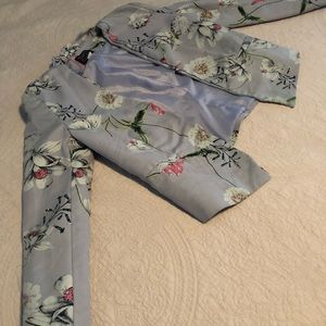 Floral Print Business Jacket